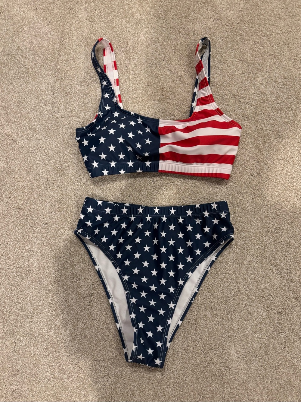 American Flag Star Stripe Two-Piece Bikini